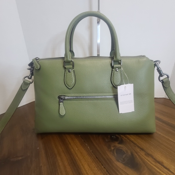 COACH Satchel Handbag New with Tags Beautiful Green - Picture 9 of 9